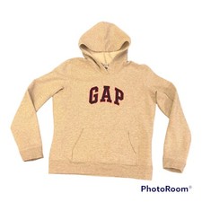 Gap Unisex Light Gray Hoodie Sweatshirt Size Medium