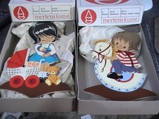 Pull String Toys 1969  Music Wooden Figures Alfred Mertens Pfullingen German 2