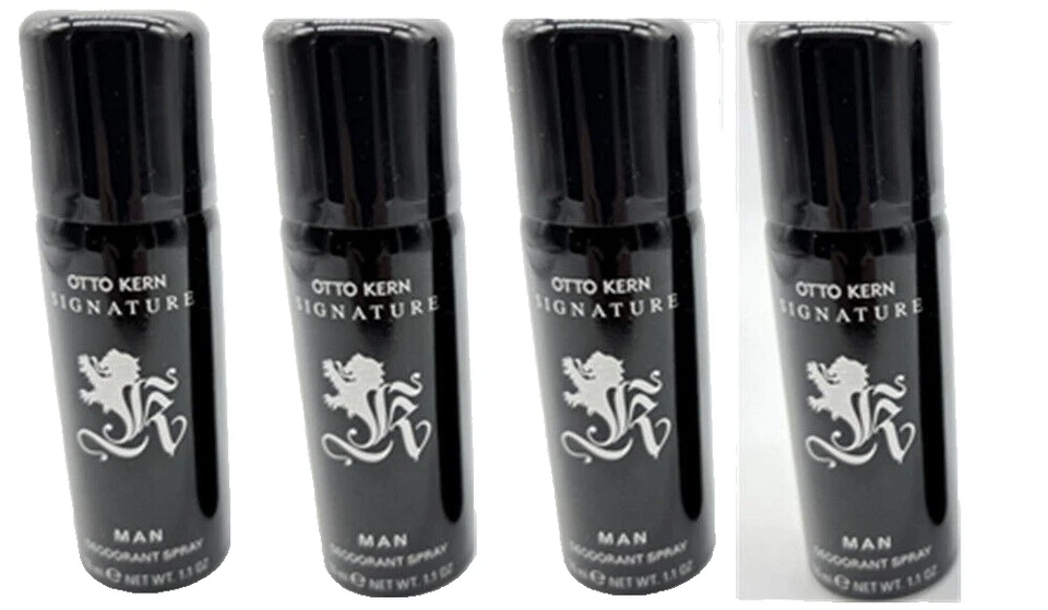 Otto Kern Signature Men Deo-Spray 4 x 50 ml im Set Reisegrösse