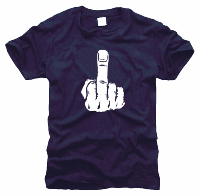 Stinkefinger Mittelfinger - T-Shirt- Gr. S bis XXL
