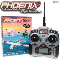 Phoenix R/c Pro Flight Simulator V5.5 With Spekrum Dx6i Transmitter / Radio on sale Phoenix R/c Pro Flight Simulator V5.5 With Spekrum Dx6i Transmitter / Radio on sale