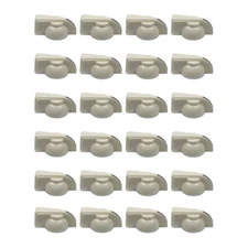 24PCS Big Chicken Head Knobs Guitar Bass Amp Amplifier Effect Pedal Knobs White