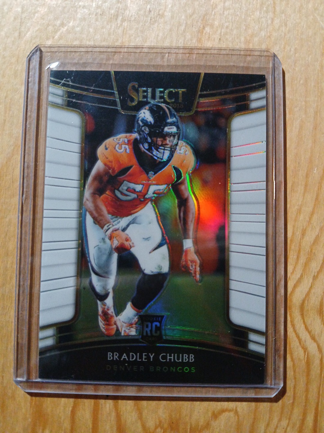 2018 Panini Select - Concourse White Prizm #78 Bradley Chubb /75 (RC)