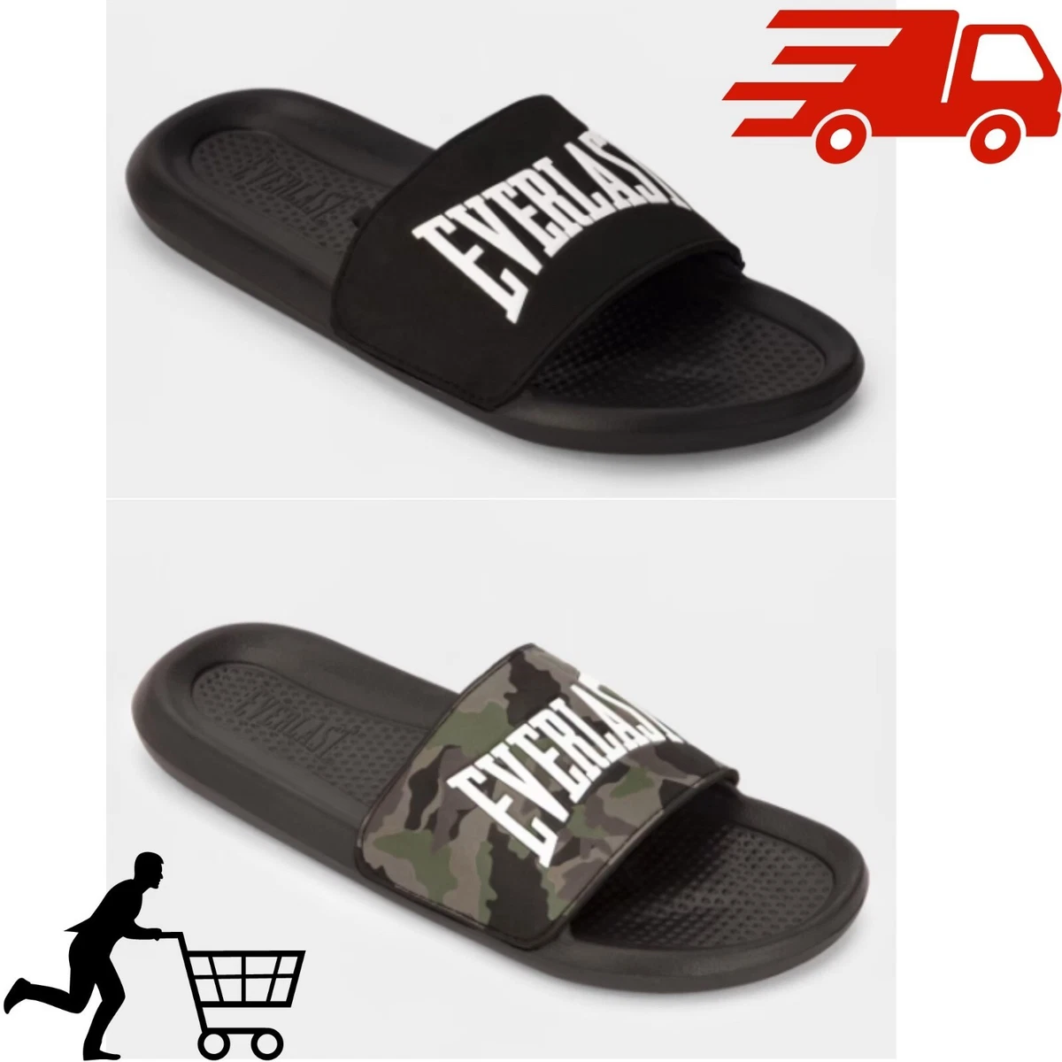Active Everlast Mens Stirling Slides Men s Shoes Mens Slides Open