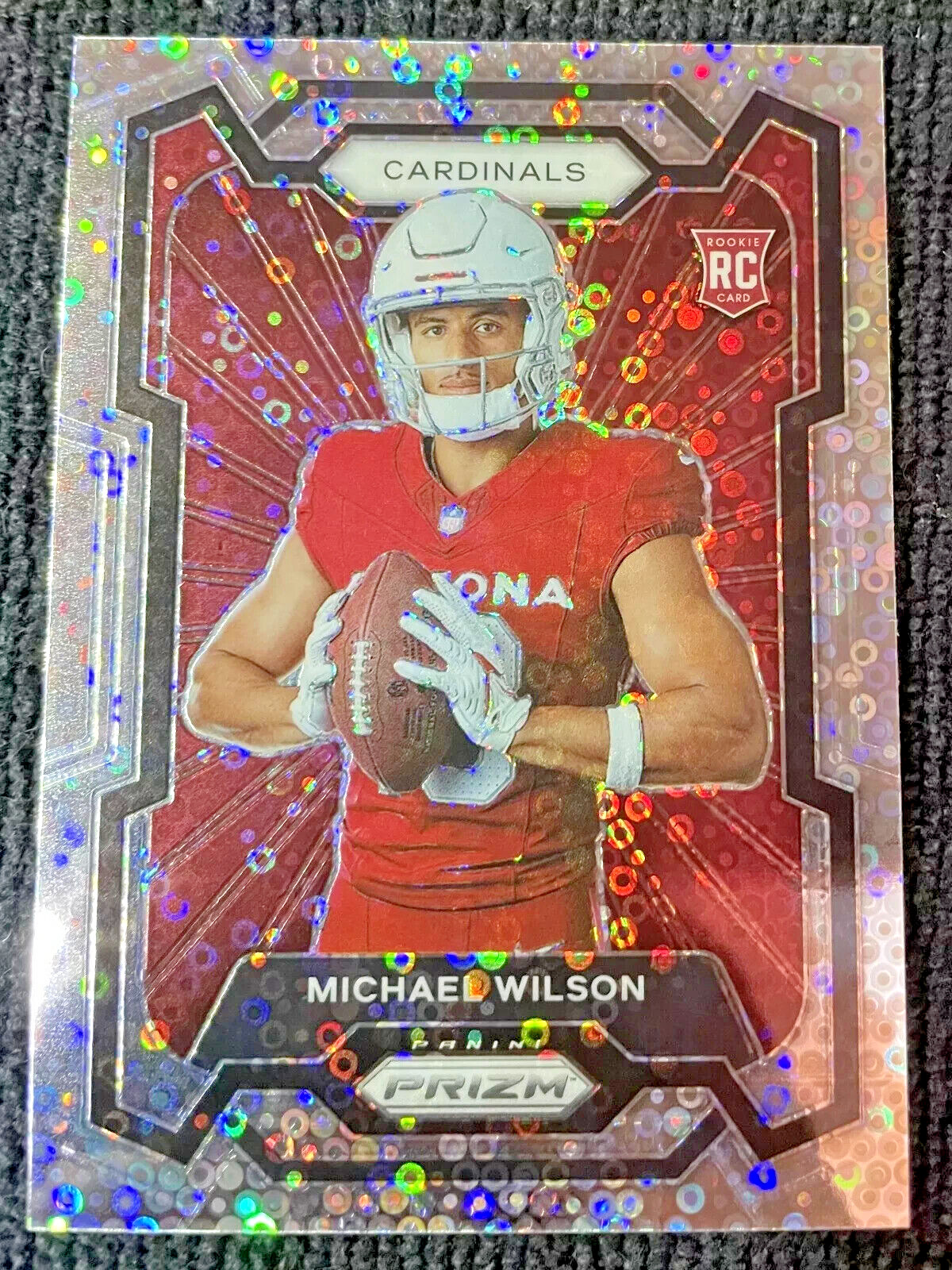 MICHAEL WILSON 2023 PRIZM #336 NO HUDDLE VARIATION Rookie