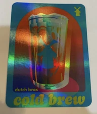 DUTCH Bros STICKER Decal COFFEE Cold BREW 2022 HTF Rare HOLOGRAM Cup APRIL 20
