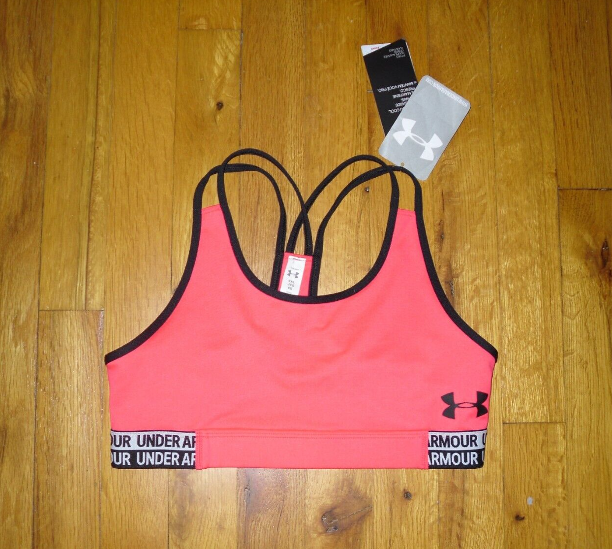Under Armour Heat Gear Sports Bra Fitted Girls YXL  NWT