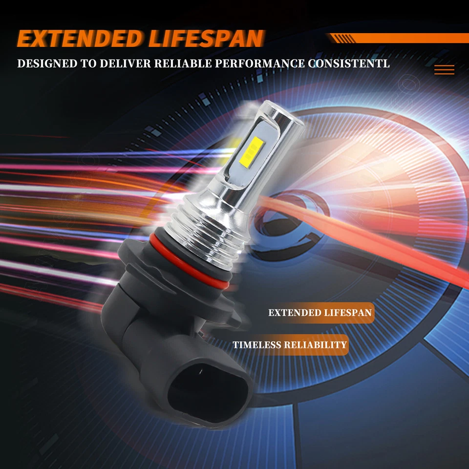 Faro LED luz antiniebla haz alto/bajo 6x para Cadillac DeVille 1998 1999-2005 kit Foto 3 de 4