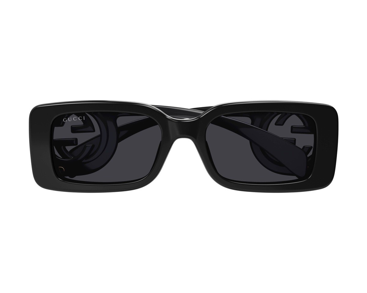 Gucci GG1325S 001 Black Dark Grey Rectangular Women  display picture 1
