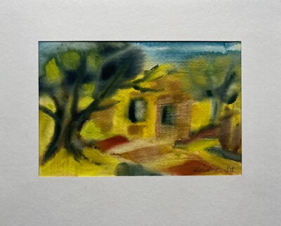 Aquarell am Weg von La Tirana nach Pica Dorothea Köster datiert 1998