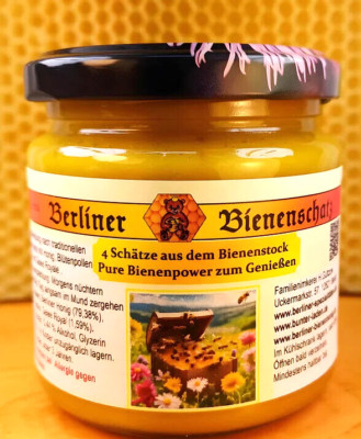Berliner Bienenschatz, Honig m Pollen Propolis Gelee Royal, 250g