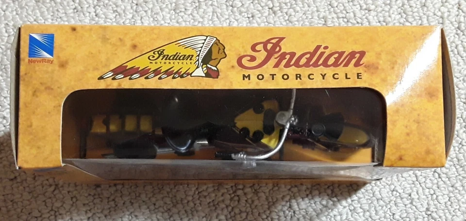 Nuevo juguete fundido a presión Ray Toys escala 1:12 réplica Indian Sport Scout 1934 22 Foto 2 de 4