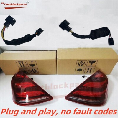 UPGRADE 2018-2021 LED Tail Light For 13-17 Mercedes Benz W222 S-Class Set