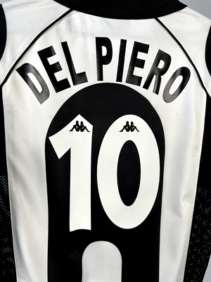 Maillot Juventus Centenario 1997-1998 – Del Piero N°10 – Extérieur Rose, Taille L, Neuf Avec étiquettes
