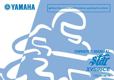 Yamaha Owners Manual Book 2014 YAMAHA STAR 950 BOLT R SPEC XVS95CE