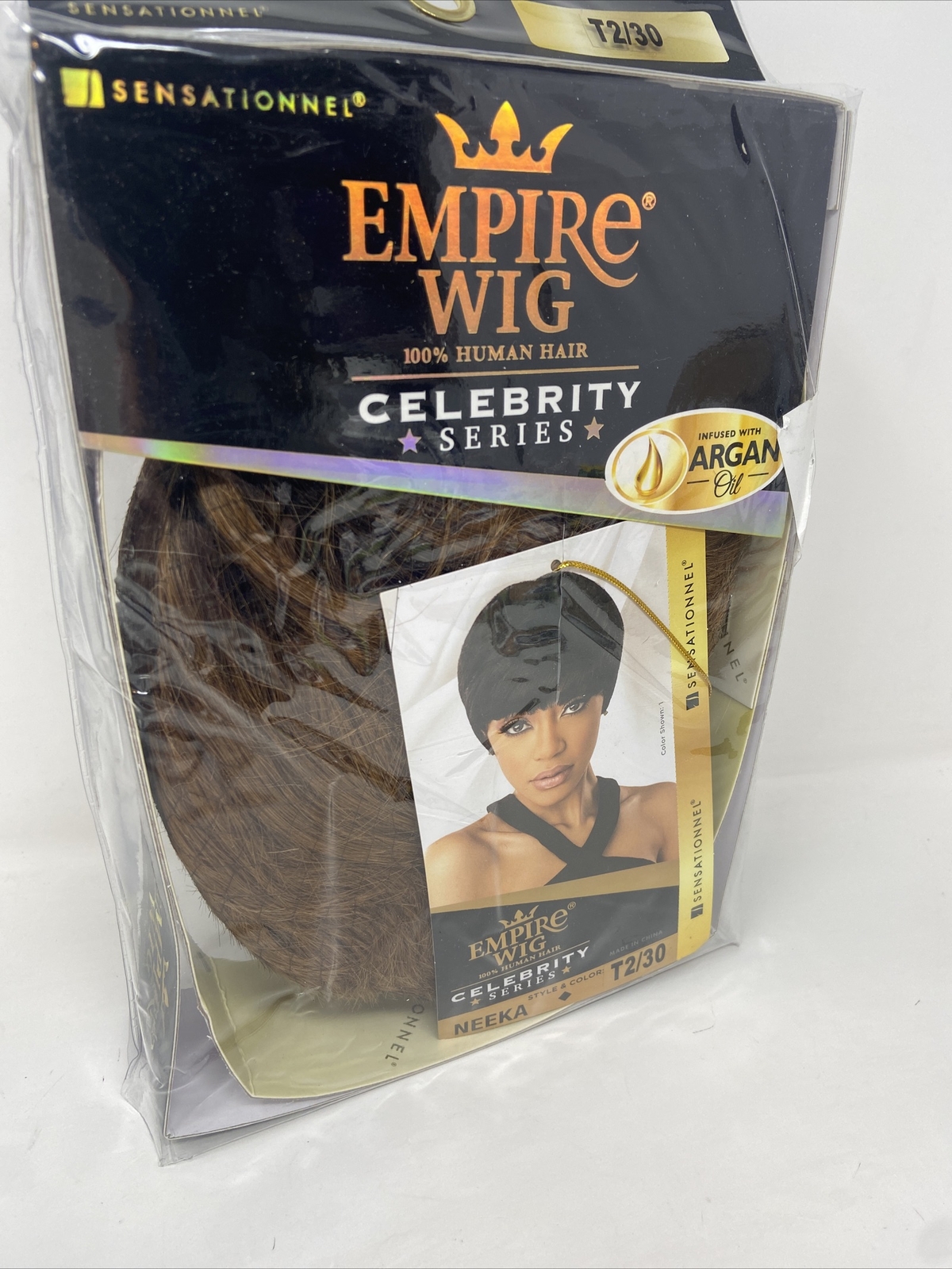 SENSATIONNEL EMPIRE HUMAN HAIR CELEBRITY SERIES WIG NEEKA Color: T2/30 New