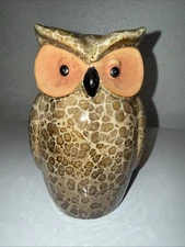 CERAMIC OWL  TRANSPAC 7 IN TALL