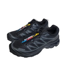 Salomon S/Lab XT-6 Softground Trail Running Shoes Black Mens 7 Womens 8 SB7T
