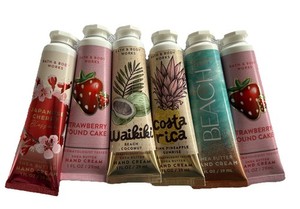 Bath & Body Works Shea Butter Hand Cream Moisturizer 1fl oz. variety lot of 6!! 