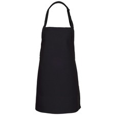 FAME F33 Bib Apron with Adjustable Neck - Black WFA18731BK 