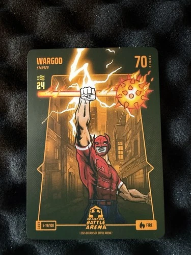 Bo Jackson Battle Arena MIKE TROUT WARGOD FIRE- N24 FIRST EDITION /2999