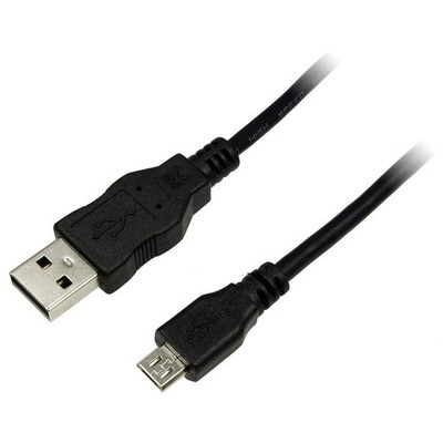 LogiLink CU0007 USB 2.0 A to Micro-B Cable Plug 1m Black