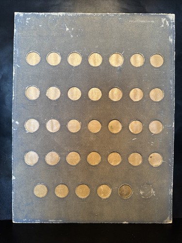 Vintage 1937 #356 Whitman Liberty Head Nickel Coin Board 1883-1913 - Empty