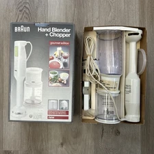 Braun Hand Blender Chopper Gourmet Edition MR320 MR380 Tested Works Complete