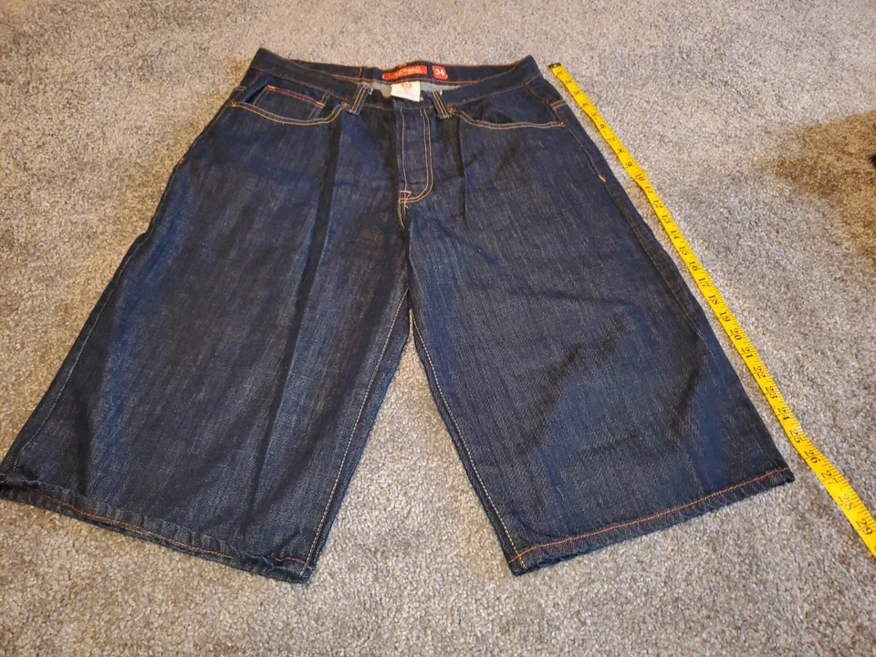 Ed Hardy Denim Shorts Pirate Size 34 - Image 2 of 4