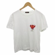 VALENTINO T Shirt  Short Sleeve Logo Print S White SV3MG02J5A4 Ladies