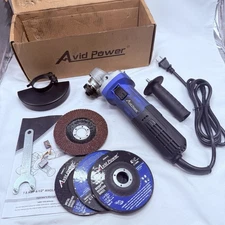 Avid Power AAG590 Angle Grinder 7.5-Amp 4-1/2 inch with 3 Grinding Wheels