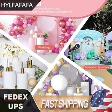 3 Piece Round Cylinder Pedestal Stands For Party Wedding Party Display Decor