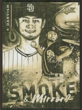 2021 Topps Fire Smoke and Mirrors Gold Minted #SM-17 Yu Darvish TW1689