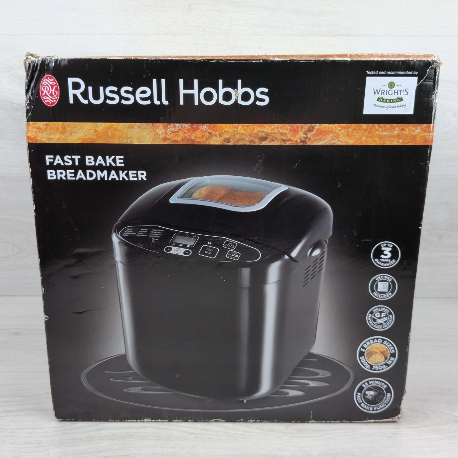 Russell Hobbs Bread Maker Machine Black Automatic Bread Baker Tested
Opens in a new window or tab