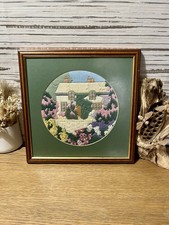 Vintage Framed Needlepoint Cottage Scene Longstitch Art Maindee Gallery Newport