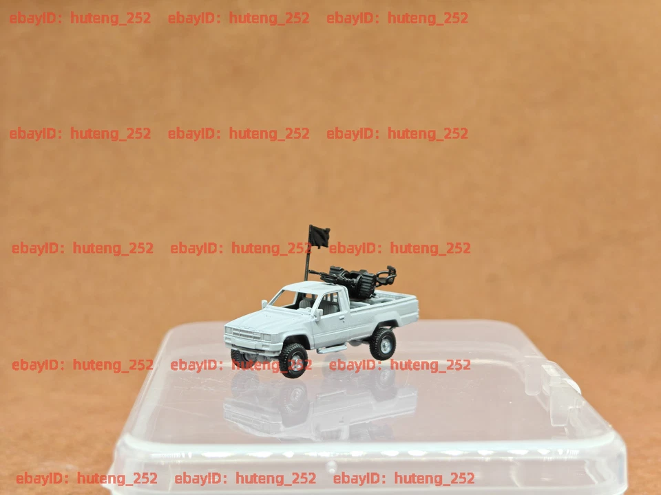 3D Printed 1/144 Hilux Pickup Machine Gun Edition Finished Model - Image 4 of 4