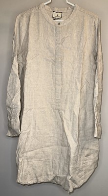 Tuckernuck Natural Linen Emilia Dress - Size XXL