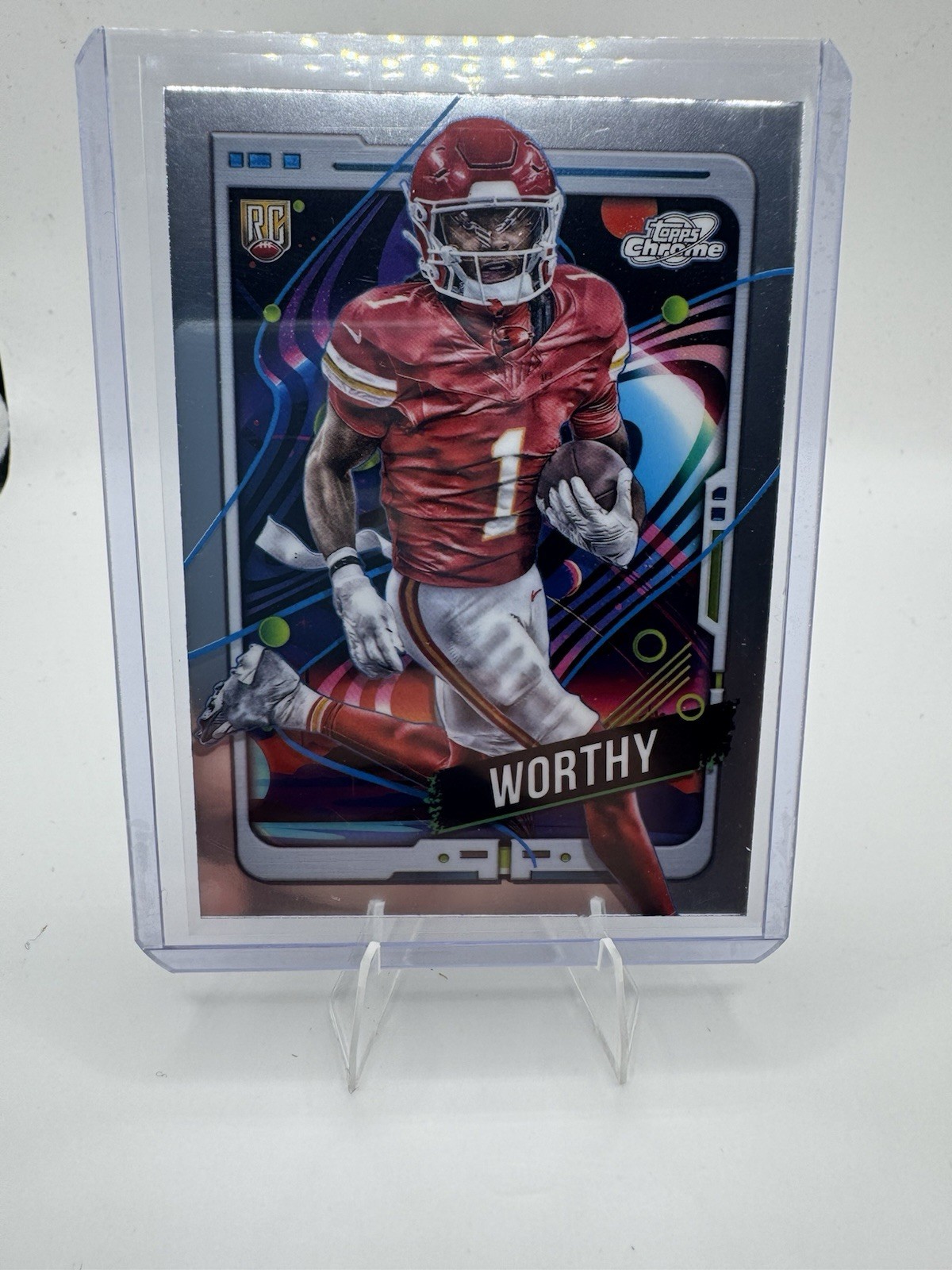 2024 Topps Cosmic Chrome Rookies Xavier Worthy #146 KC Chiefs RC