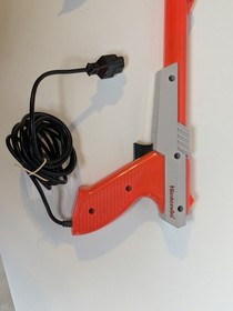 Nintendo NES Orange Zapper Gun (Tested & Working with Demo Pic!)