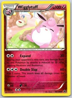 Wigglytuff Uncommon Mizue XY - Fates Collide 66/124 LP