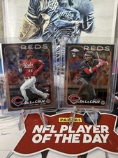 ELLY DE LA CRUZ 2024 TOPPS CHROME- BASE+ DEBUT ROOKIE REDS