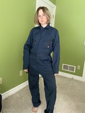 Vintage 1980s Blue Work Dickies Coveralls 40 Tall
