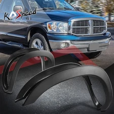 4x Paintable Factory Style ABS Wheel Fender Flares for 02-09 Dodge Ram Pickup