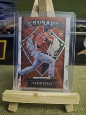 2022 Panini Chronicles - Crusade Jarren Duran #4 Ruby Wave Prizm 179/199 (RC)