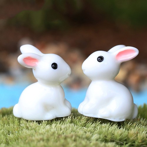 20 Piezas Adornos Exterior Conejo Resina Artesanía Jardín Decoración Regalos Conejito - Imagen 6 de 12