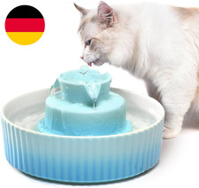 Keramik Katzenbrunnen 2,1L Trinkbrunnen Für Katze Und Hund, Katzenbrunnen Porzel