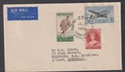 New Zealand 1955 Stamp Exhibition Cover Auckland to Brisbane