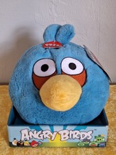 Vintage 2010 Angry Birds Blue Bird Plush 7" Commonwealth NO Sound W/Original Box