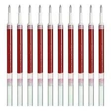 Pentel EnerGel Liquid Gel Pen Red Ink Cartridge Refills 10 Count 0.7mm