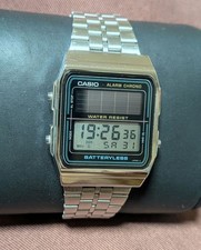 Excellent Casio AL-180 80s Solar Vintage Digital Watch Early model From Japan